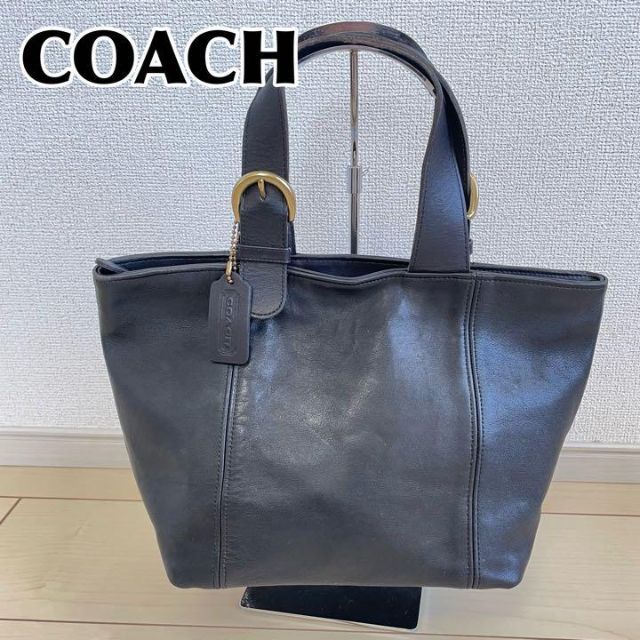 COACH(コーチ)のオールドコーチ ハンドバック 4133 ブラック レザー 本革 タグ 美品 レディースのバッグ(ハンドバッグ)の商品写真