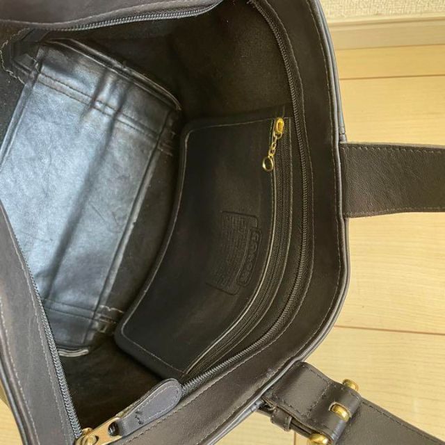 COACH(コーチ)のオールドコーチ ハンドバック 4133 ブラック レザー 本革 タグ 美品 レディースのバッグ(ハンドバッグ)の商品写真