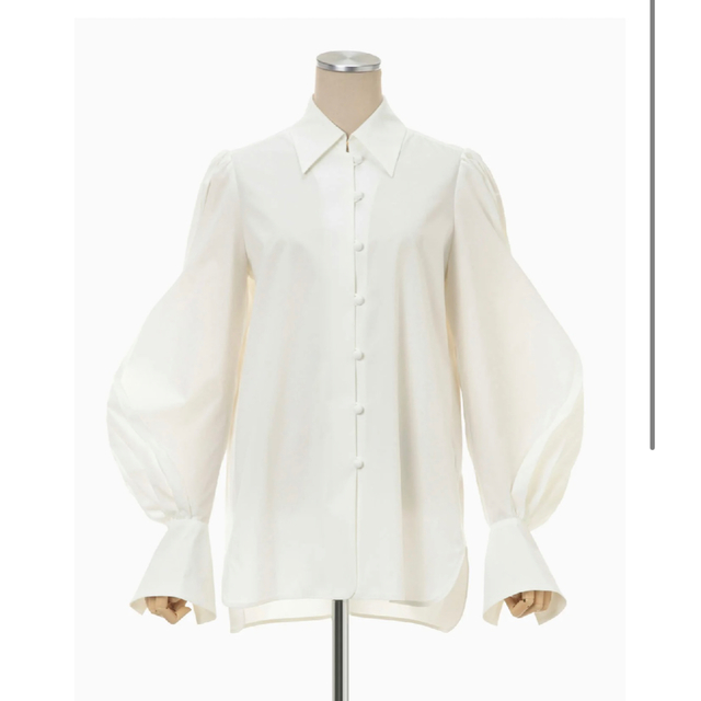 mame kurogouchi Curved Pleated Shirt mame kurogouchi Curved Pleated Shirt