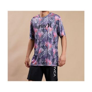 ハーレー(Hurley)のHurley/ハーレー UVケアラッシュガード MRG2100008 （ブラック(Tシャツ/カットソー(半袖/袖なし))