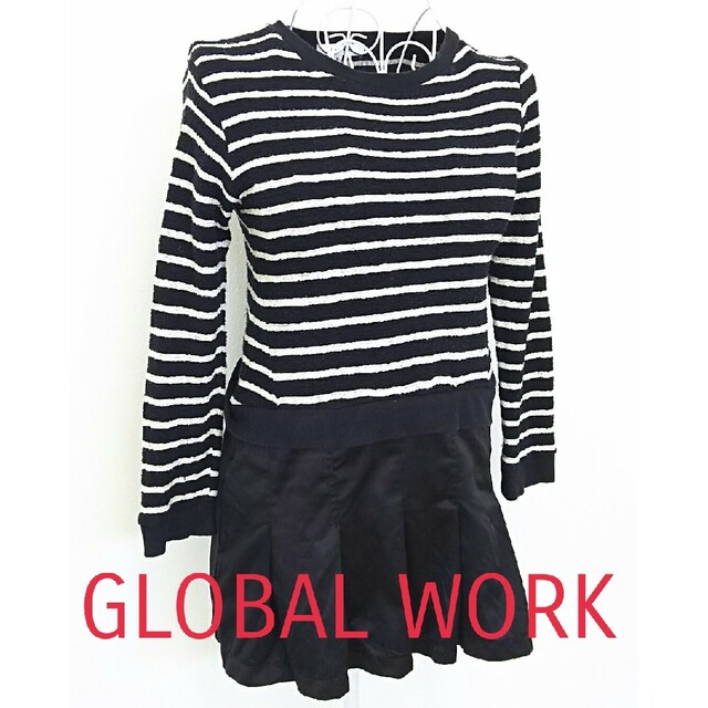 GLOBAL WORK(グローバルワーク)のグローバルワーク ワンピース 130 キッズ/ベビー/マタニティのキッズ服女の子用(90cm~)(ワンピース)の商品写真