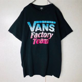 STANDARD CALIFORNIA スタンダードカリフォルニア Tシャツ サイズ:M VANS コラボ ファクトリー ロゴ クルーネック ロングスリーブ Tシャツ 長袖 VANS FACTORY TEAM ブラック 黒 トップス カットソー ロンT カジュアル ブランド 【メンズ】