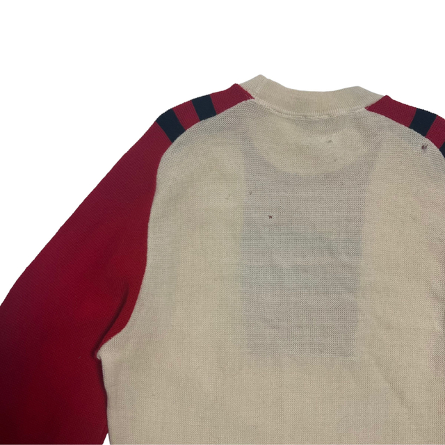 【1960s】カナダ製　ビンテージ　スポーツ　デザインニットセーター　ボロニット/セーター