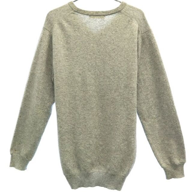ユニクロ カシミヤ100% ニット M グレー UNIQLO Vネック 長袖 セーター メンズ 【中古】 【230205】 UNIQLO ユニクロ ニット セーター Mサイズ グレー カシミア100%