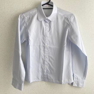 エルプラネット(ELLE PLANETE)のELLE  綿シャツ（子供用150cm・ライトブルー）(ブラウス)