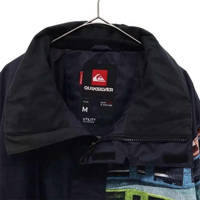 QUIKSILVER(クイックシルバー)のクイックシルバー 柄切替 スノーボード ジャケット M QUIK SILVER ウインタースポーツ スキー メンズ 【中古】  【230205】 スポーツ/アウトドアのスノーボード(ウエア/装備)の商品写真