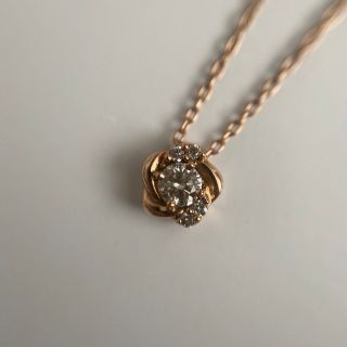 エステール(ESTELLE（As-me ESTELLE）)のエステール K18PG ダイヤ ネックレス 0.11ct(ネックレス)