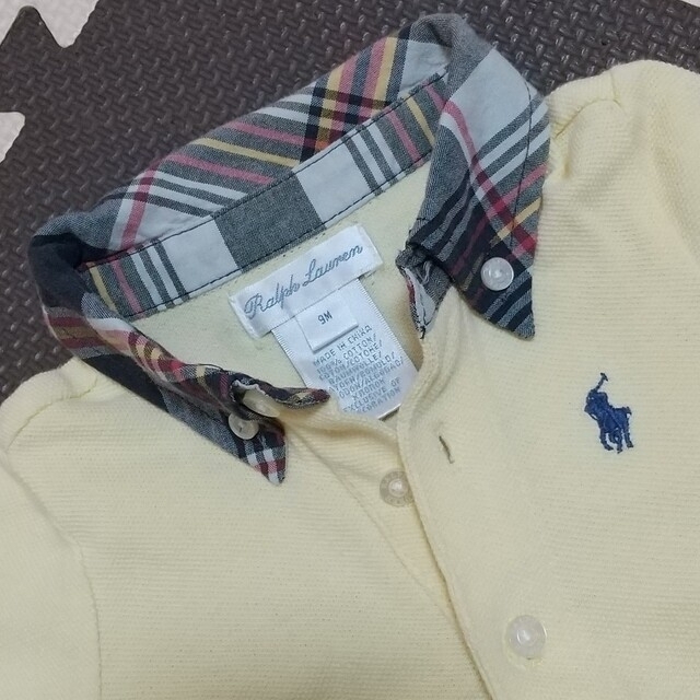 Ralph Lauren(ラルフローレン)のラルフローレン ポロシャツ ロンパース 9M キッズ/ベビー/マタニティのベビー服(~85cm)(ロンパース)の商品写真