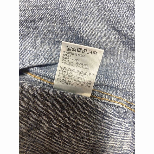 美品　デニム　ジャケット　95センチ キッズ/ベビー/マタニティのキッズ服女の子用(90cm~)(ジャケット/上着)の商品写真