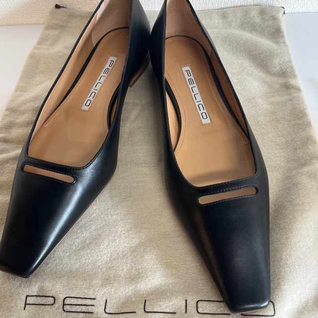 PELLICO(ペリーコ)のPELLICO ペリーコ    アネッリ　スクエア　パンプス  フラット レディースの靴/シューズ(ハイヒール/パンプス)の商品写真