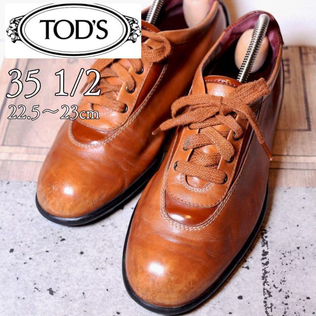 TOD'S(トッズ)のトッズ Tod's  革紐靴 ドライビングシューズ レザースニーカー 35.5 レディースの靴/シューズ(ローファー/革靴)の商品写真