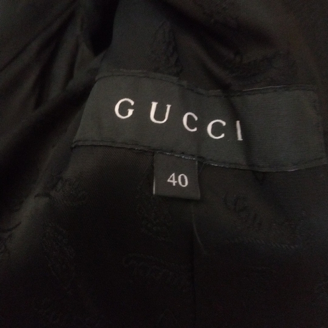 本物保証! Gucci - GUCCI クルーズライン黒ジャケット テーラード