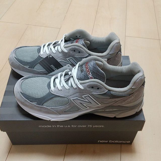 省スペース 洗える おしゃれ 990V3 M990GY3 27.0cm