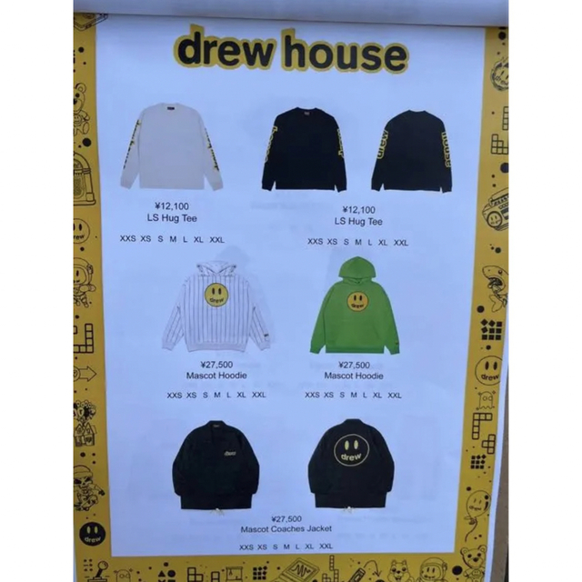 限定drew house ロンT hug tee 正規品　新品未使用