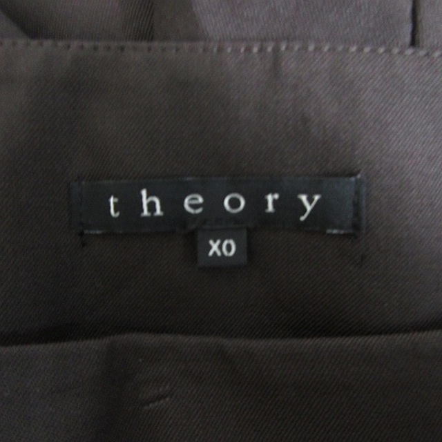 theory(セオリー)のtheory スカート フレアー 膝下丈 ウール 無地 XO ダークブラウン レディースのスカート(ひざ丈スカート)の商品写真