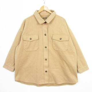 フリークスストア(FREAK'S STORE)のFREAKS STORE ビッグブルゾン 長袖 ストレッチ F ベージュ(ブルゾン)