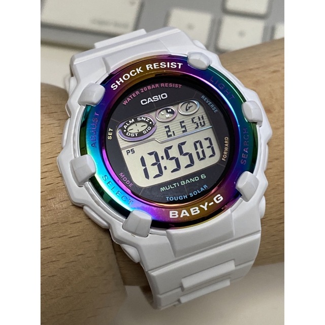 Baby-G(ベビージー)のbaby-G/G-SHOCK/イルクジ/BGR-3000UK/電波ソーラー/美品 メンズの時計(腕時計(デジタル))の商品写真