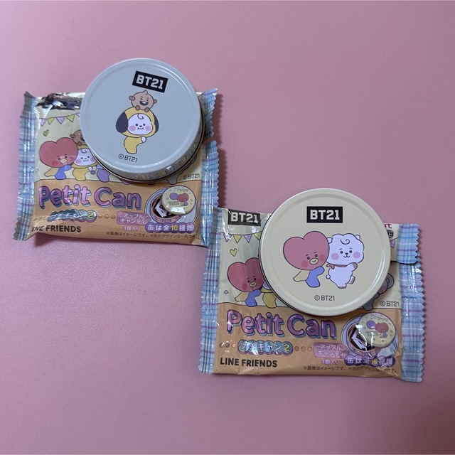 BT21(ビーティーイシビル)のBT21 プチキャン2セット エンタメ/ホビーのおもちゃ/ぬいぐるみ(キャラクターグッズ)の商品写真