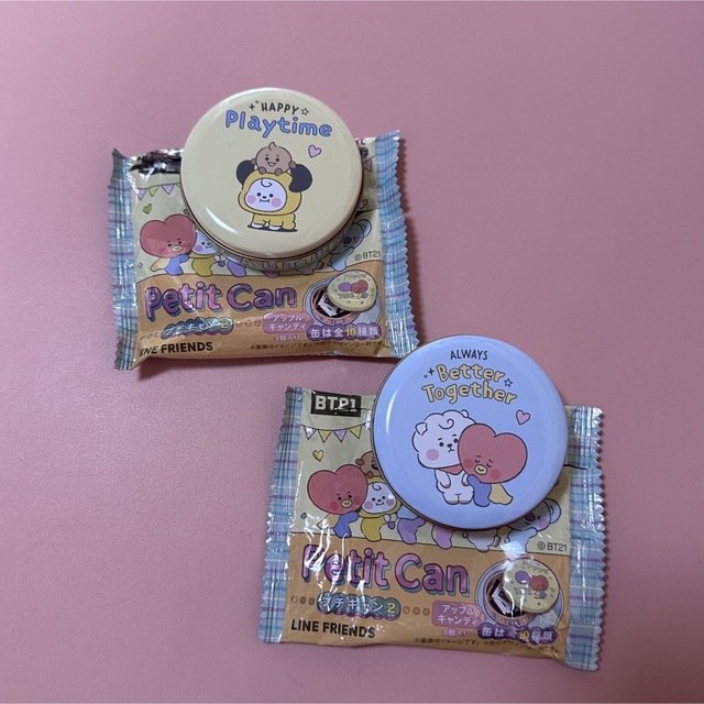 BT21(ビーティーイシビル)のBT21 プチキャン2セット エンタメ/ホビーのおもちゃ/ぬいぐるみ(キャラクターグッズ)の商品写真