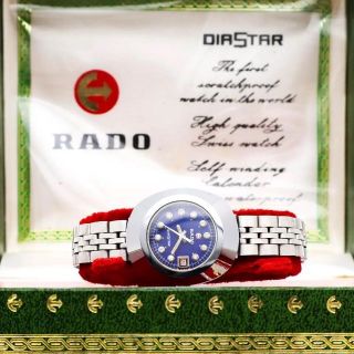 RADO - 《希少》RADO DIASTAR 腕時計 ブルー デイト 11Pダイヤ 外の