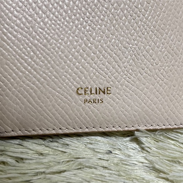 美品✨ CELINE セリーヌ コンパクトウォレット エディ期 新ロゴ ピンク