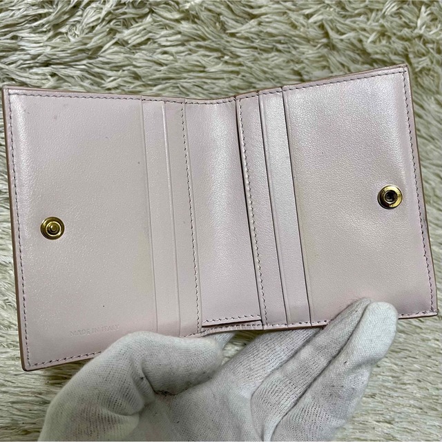 美品✨ CELINE セリーヌ コンパクトウォレット エディ期 新ロゴ ピンク