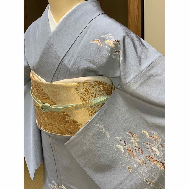 正絹 上品な訪問着 袋帯 帯締め 帯揚げ4点フルセット eshancci.org