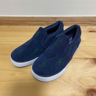 ポロラルフローレン(POLO RALPH LAUREN)の【新品•送料込】ポロラルフローレン　スリッポン　19センチ　キッズ　お洒落靴(スリッポン)