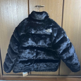 Supreme TNF Faux Fur Nuptse Jacket S