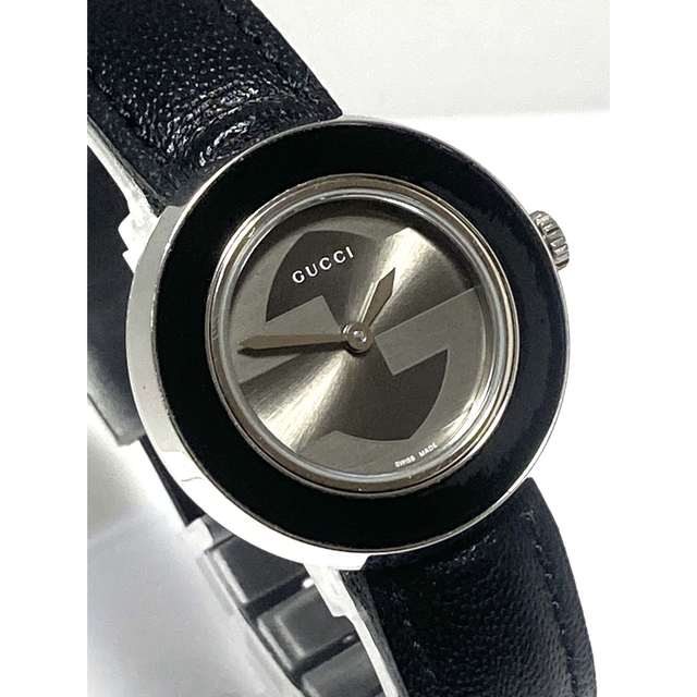 Gucci(グッチ)の美品！　GUCCI グッチ　チェンジベゼル　電池&ベルト新品　レディース腕時計 レディースのファッション小物(腕時計)の商品写真
