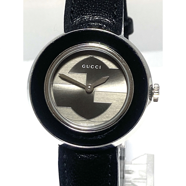 Gucci(グッチ)の美品！　GUCCI グッチ　チェンジベゼル　電池&ベルト新品　レディース腕時計 レディースのファッション小物(腕時計)の商品写真