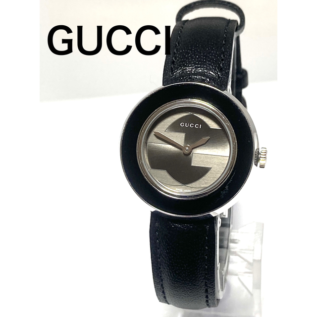 Gucci(グッチ)の美品！　GUCCI グッチ　チェンジベゼル　電池&ベルト新品　レディース腕時計 レディースのファッション小物(腕時計)の商品写真