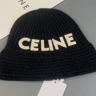 celine - 断捨離✩CELINE ✩セリーヌ　ニット帽　帽子　黒