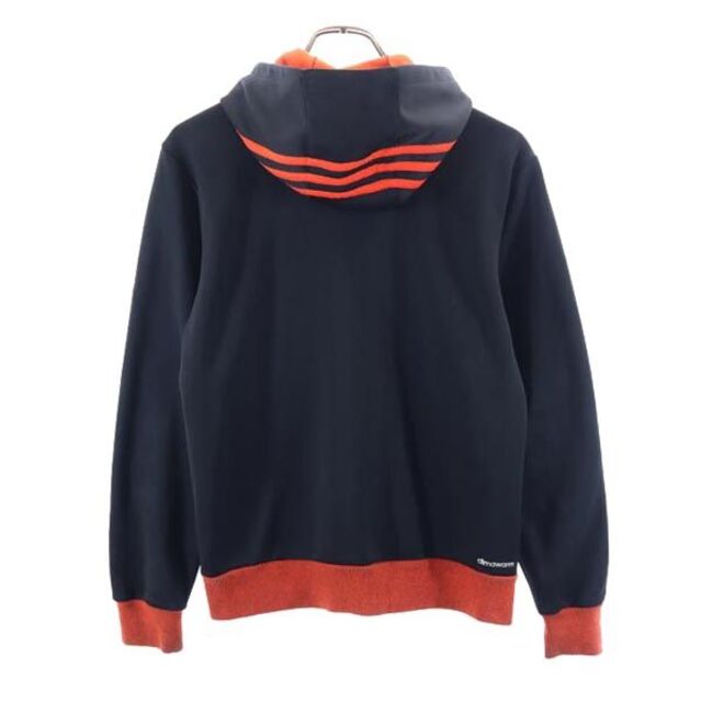 adidas - アディダス スポーツ 3ライン ジップアップパーカー S 黒