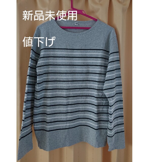 UNIQLO(ユニクロ)の新品  ユニクロ  メンズ  ウォッシュボーダーT メンズのトップス(Tシャツ/カットソー(半袖/袖なし))の商品写真