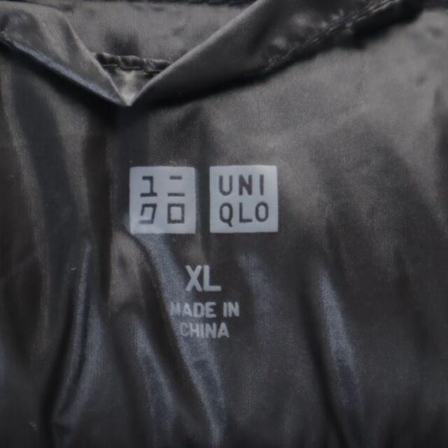 UNIQLO(ユニクロ)のユニクロ ウルトラライト ダウンジャケット XL ブラック UNIQLO フード レディース 【中古】  【230205】 レディースのジャケット/アウター(ロングコート)の商品写真