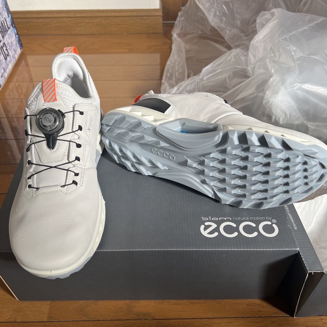 憧れ ゴルフシューズ スパイクレス ecco 25.0-25.5cm シューズ