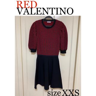 レッドヴァレンティノ(RED VALENTINO)のRED VALENTINO レッドヴァレンティノ　ニットワンピース(ミニワンピース)