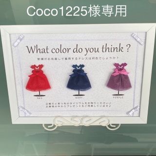 Coco1225様専用 ドレス色当てクイズ ドレス当てクイズ 結婚式(ウェルカムボード)