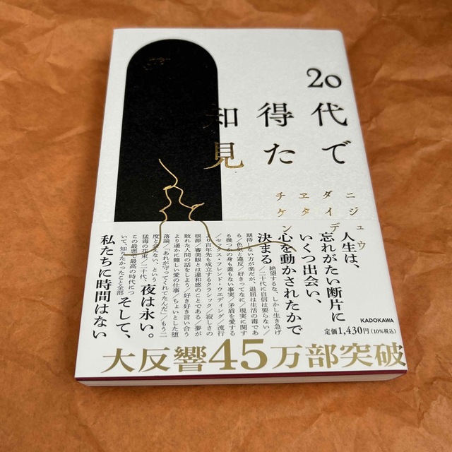 角川書店(カドカワショテン)の２０代で得た知見 エンタメ/ホビーの本(文学/小説)の商品写真