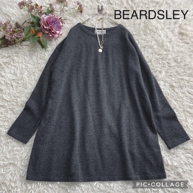 ★専用★ beardsley バッグ刺繍ニットプルオーバー　チュニック