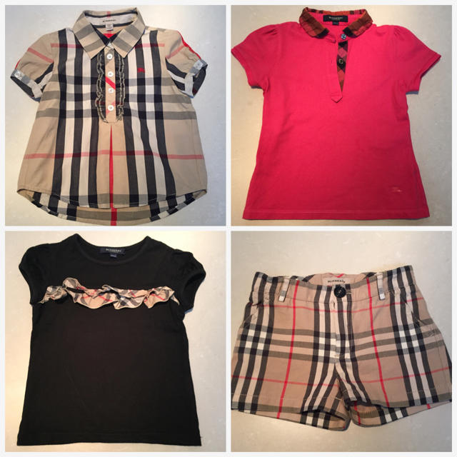 BURBERRY(バーバリー)の専用‼︎バーバリー キッズ☆4点セット☆size3 キッズ/ベビー/マタニティのキッズ服女の子用(90cm~)(その他)の商品写真