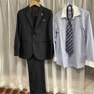 卒業式　男の子　サムライブルー　スーツ　160 (ドレス/フォーマル)