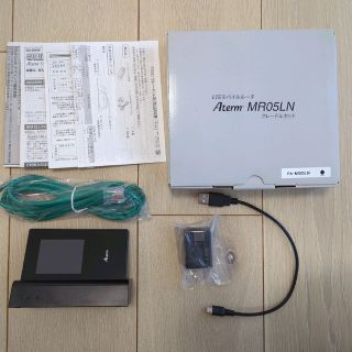 エヌイーシー(NEC)のNEC Aterm LTEモバイルルータ クレードルセット MR05LN(PC周辺機器)