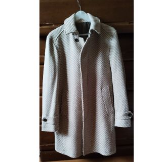 メンズビギ(MEN'S BIGI)の極美品　CROWDED CLOSET ツイル柄ウールステンカラーコート(ステンカラーコート)