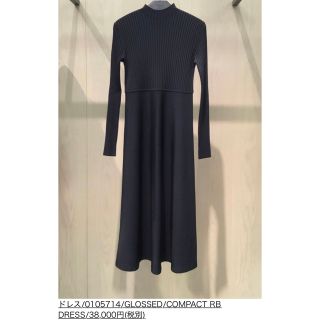 theory GLOSSED/COMPACT RB DRESS ニットワンピース