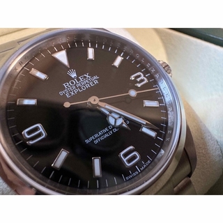 ロレックス(ROLEX)の美品 ロレックス エクスプローラー1 114270 国内正規 ルーレット V番(腕時計(アナログ))