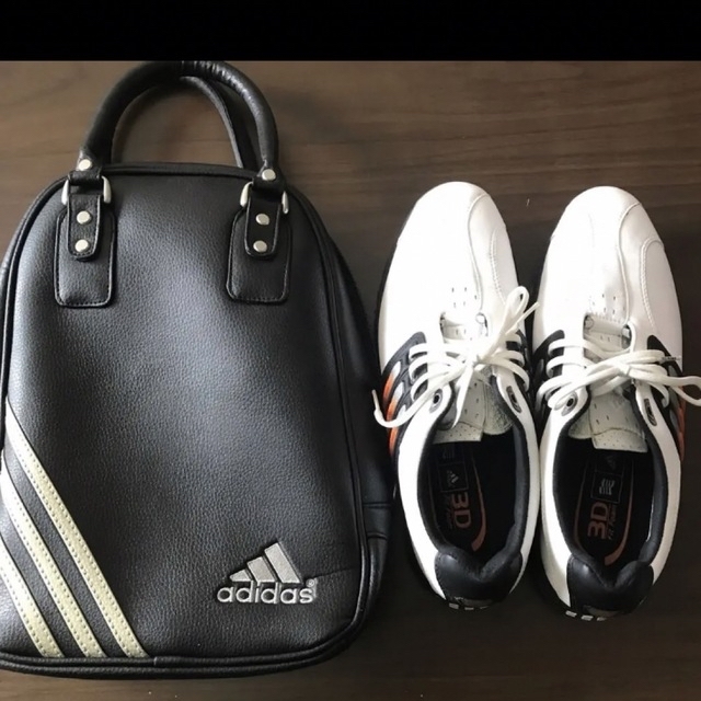 adidas アディダス　ゴルフシューズ　シューズバッグ　セット スポーツ/アウトドアのゴルフ(シューズ)の商品写真