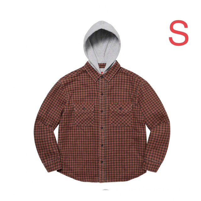 Supreme Houndstooth Flannel Hooded Shirt