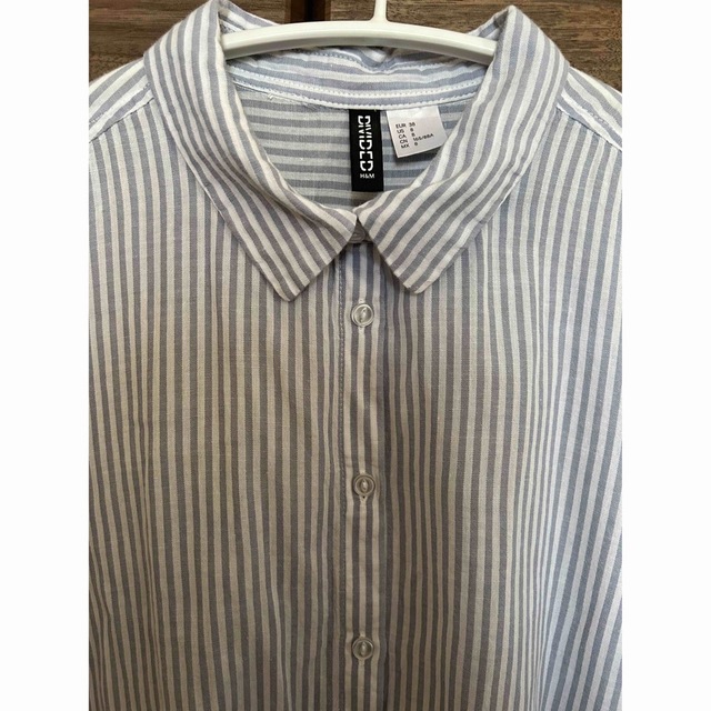 H&M(エイチアンドエム)のH＆M☆コットンシャツ レディースのトップス(シャツ/ブラウス(半袖/袖なし))の商品写真